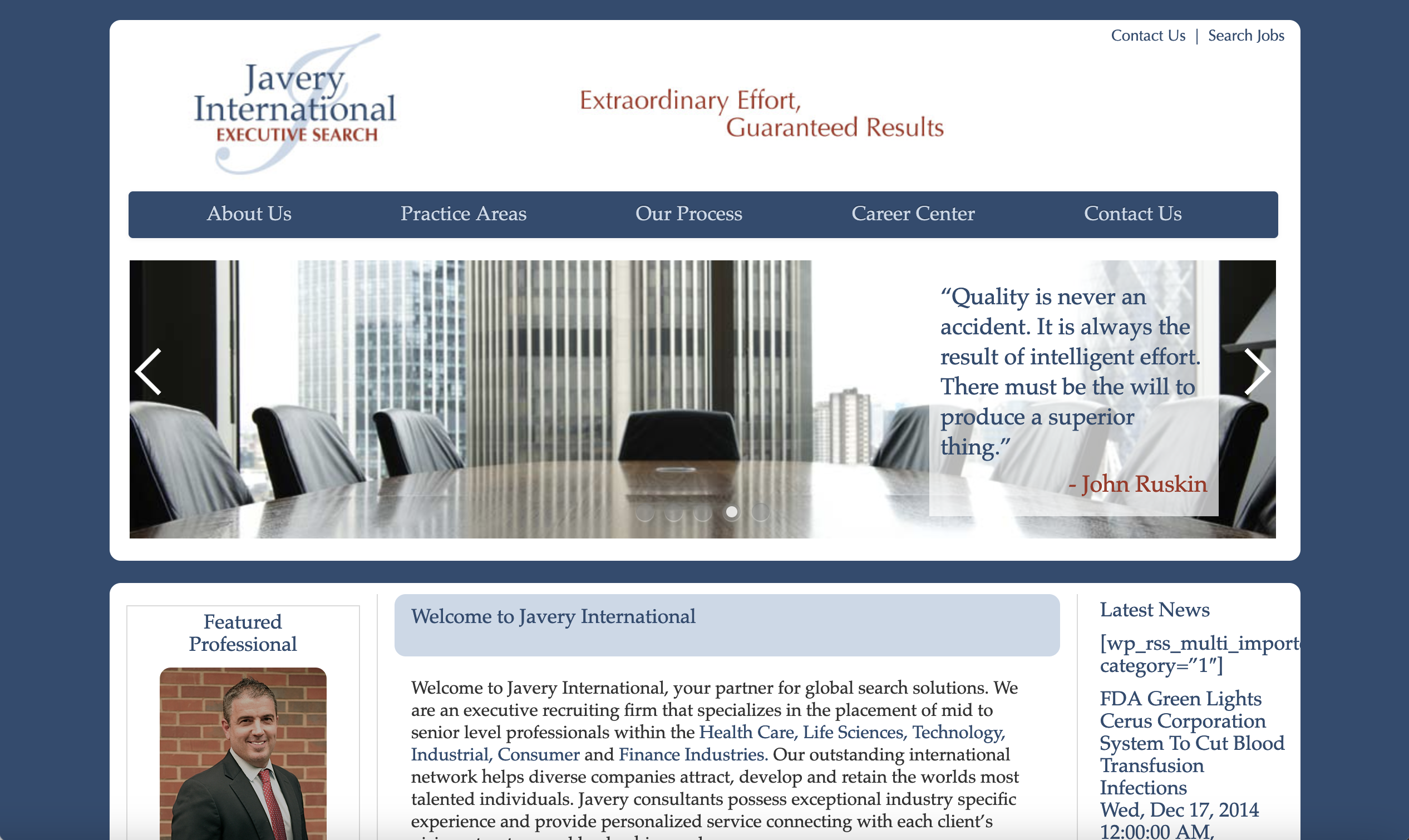 Javery International Website