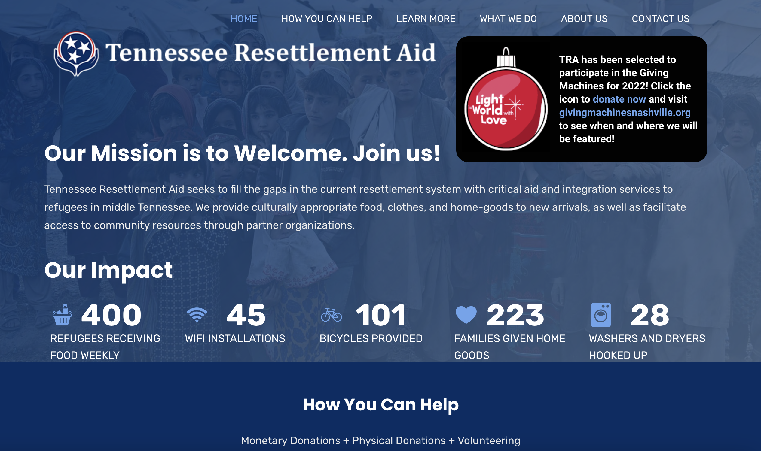TN Resettlement Aid Website Migration